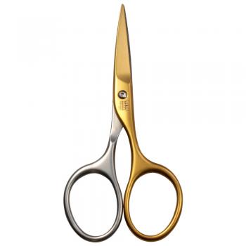 STAHLKRONE self-sharpening beard scissors (champagne-coloured)