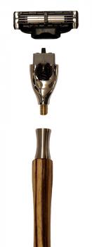 RAZOLUTION System-razor-Mach3®-Zebrano-handle