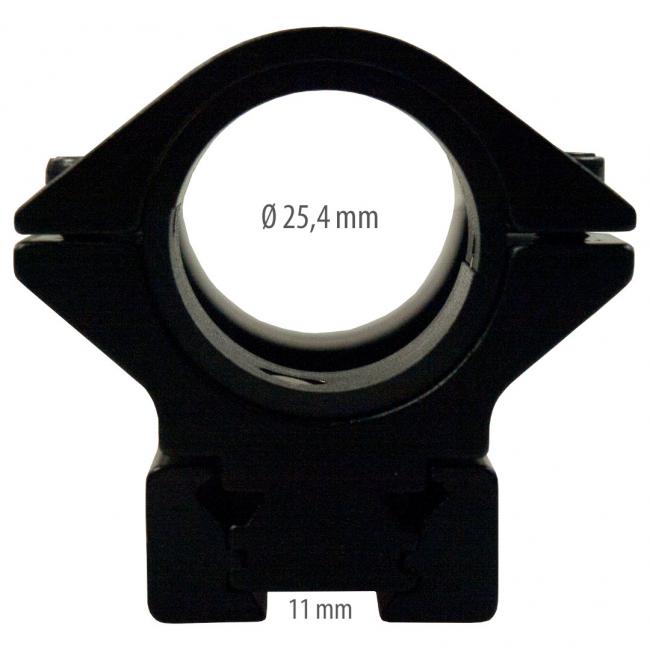 LENSOLUX 1-teilige konvertierbare Voll-Montage für Zielfernrohr auf 11 oder 22 mm Prismenschiene