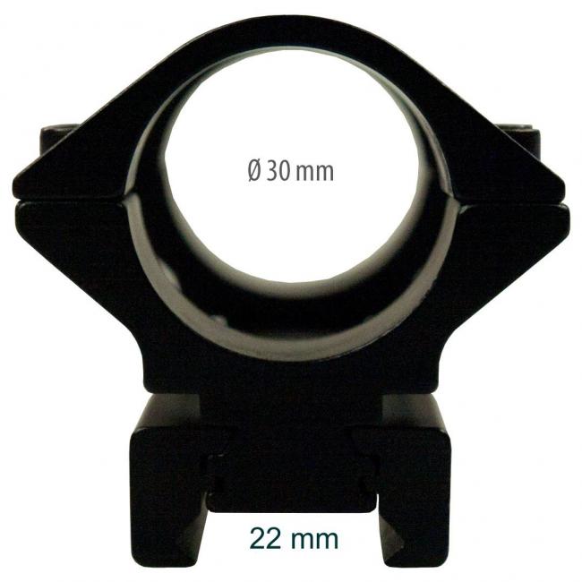 LENSOLUX 1-teilige konvertierbare Voll-Montage für Zielfernrohr auf 11 oder 22 mm Prismenschiene
