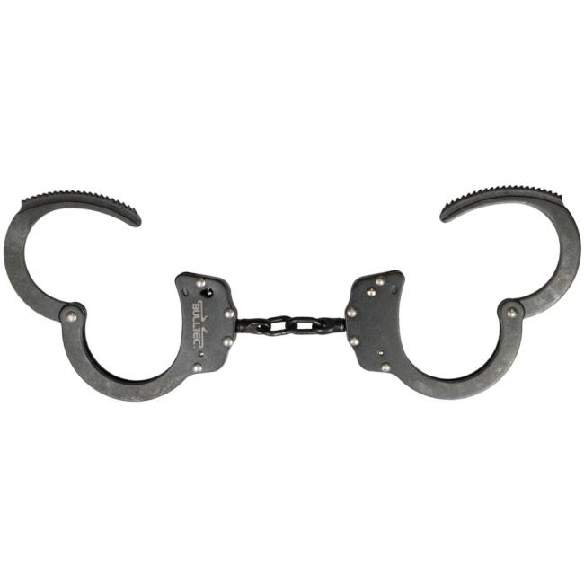 BULLTEC handcuffs with chain - burnished / reflex-free version - now available again
