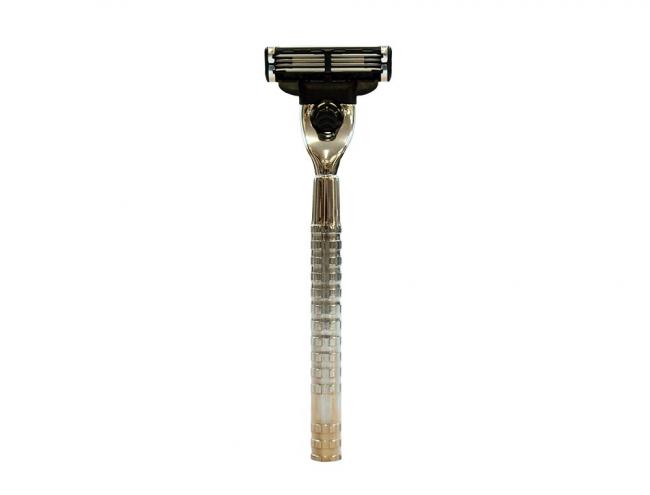 RAZOLUTION System-razor-Mach3®-Chequered-Glory-handle