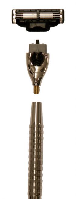 RAZOLUTION System-razor-Mach3®-Chequered-Glory-handle