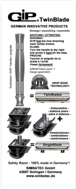 GIP® TwinBlade Nass-Rasierhobel