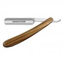 RAZOLUTION straight razor Olive Wood handle